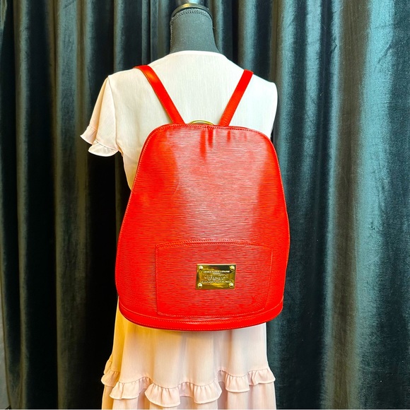 Louis Vuitton Red Epi Leather Backpack Custom - Picture 1 of 16